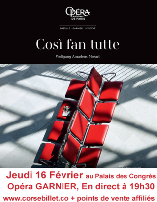 Opéra - Così fan tutte fevrier 2016