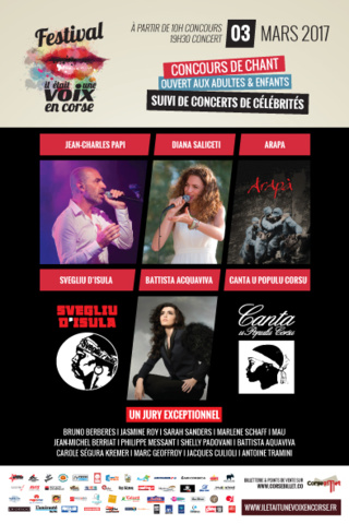 Festival " Il était une voix en Corse" - Jour 1 / mars 2017
