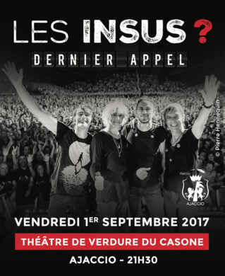 Les Insus en concert à AJACCIO septembre 2017