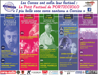 Le petit festival 2017 Hommage à la chanson Bastiaise Juillet 2017