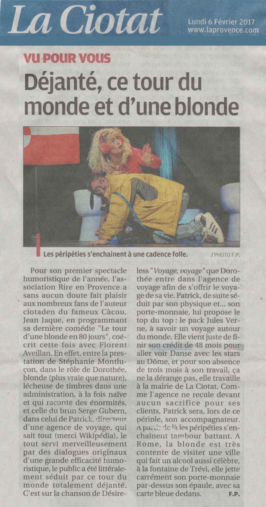 Le tour d'une blonde en 80 jours fevrier 2018