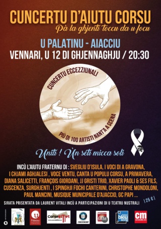 Soirée de solidarité aux victimes des incendies de Haute CORSE janvier 2018 Soirée de solidarité aux victimes des incendies de Haute CORSE janvier 2018