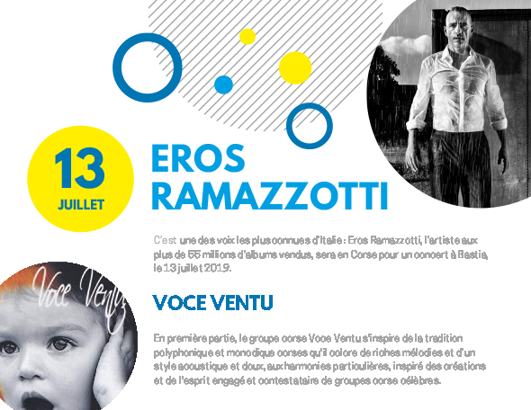 Fiesta MAIO - Eros RAMAZZOTTI Juillet 2019