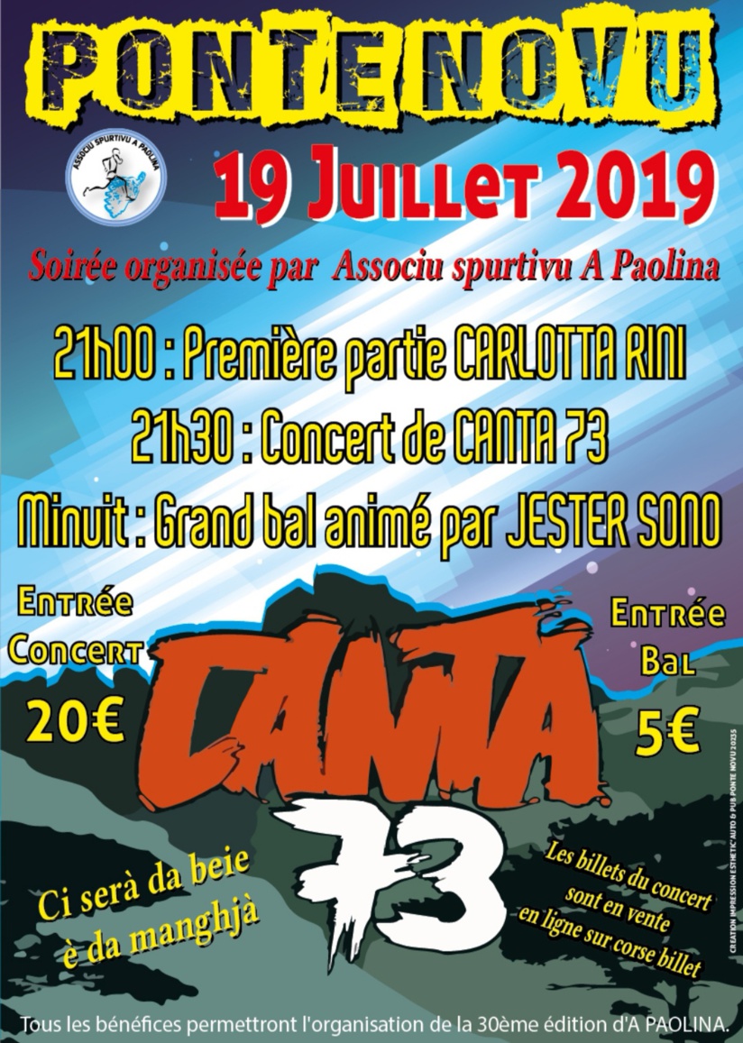 Canta 73 in PONTE NOVU Canta 73 in PONTE NOVU