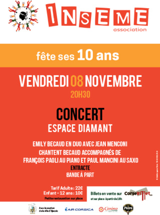 Bande à Part et leurs amis chantent pour INSEME Novembre 2019