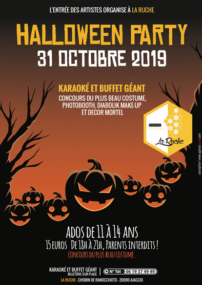 « Halloween Party » Jeudi 31 octobre