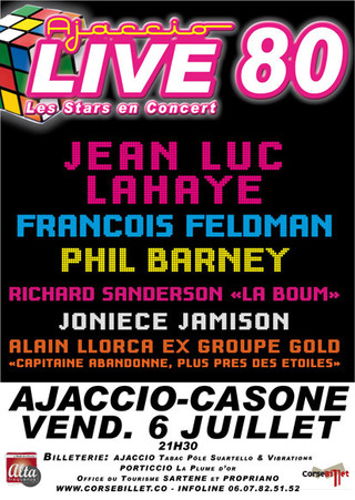 AJACCIO LIVE 80  "Les Stars en Concert" Juillet 2012