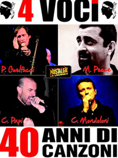 4 Voci, 40 ans de chanson Corse Tournée estivale 2013
