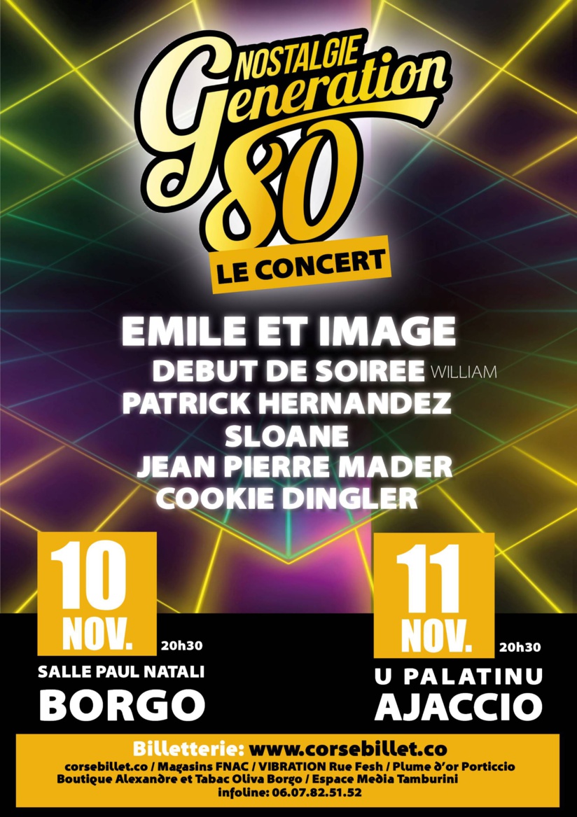 CONCERT NOSTALGIE GENERATION 80  - Cità di BORGU