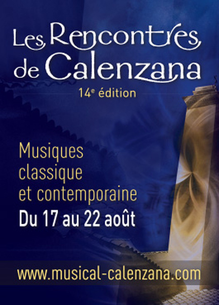 Rencontres Musicales de CALENZANA 14° Edition Aout 2014
