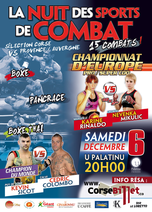 La Nuit des sports de combat Décembre 2014