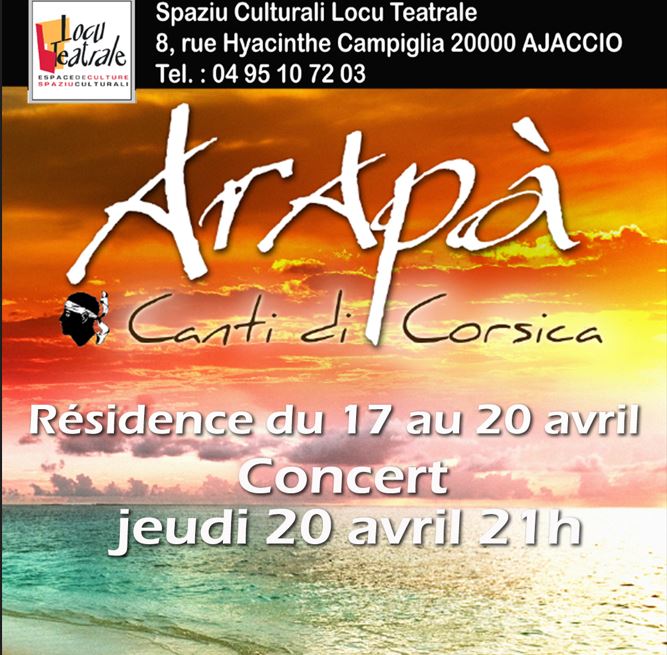 Arapà ind'è Locu teatrale - AIACCIU Arapà ind'è Locu teatrale - AIACCIU