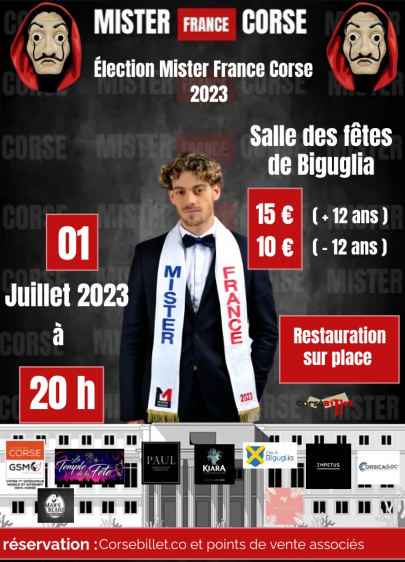 Election Mister CORSE 2023 Election Mister CORSE 2023