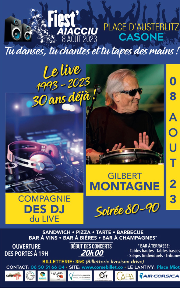 Gilbert montagné en concert