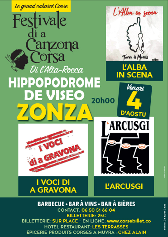 Festivale di a Canzona Corsa 2023 - ZONZA