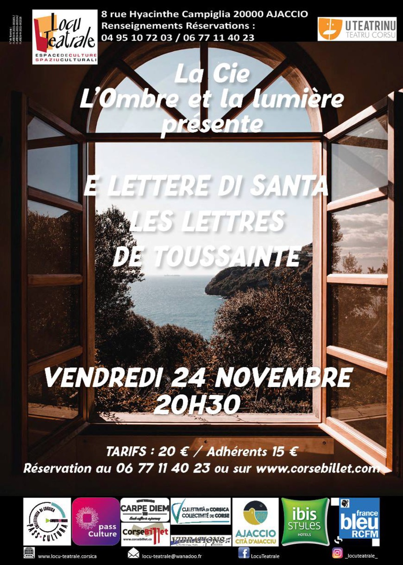 "E lettere di Santa, Les lettres de Toussainte" Locu teatrale - AIACCIU "E lettere di Santa, Les lettres de Toussainte" Locu teatrale - AIACCIU