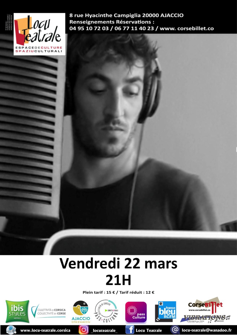 Nicolas ZALLU in cuncertu Locu teatrale Nicolas ZALLU in cuncertu Locu teatrale