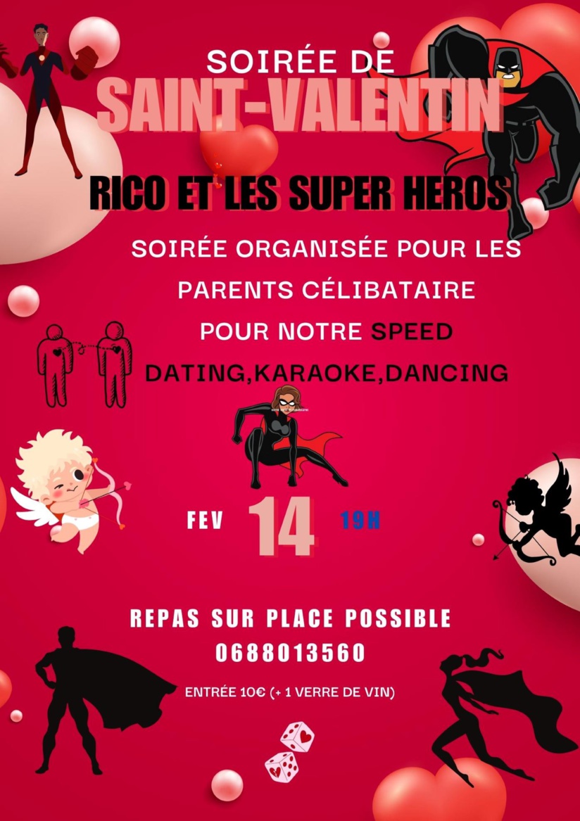 Soirée de Saint Valentin chez Rico & Les S H Soirée de Saint Valentin chez Rico & Les S H