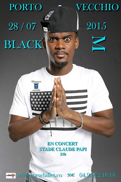 Black M en concert à PORTO VECCHIO JUILLET 2015