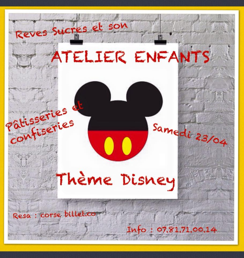 REVES SUCRES Atelier de printemps avril 2016