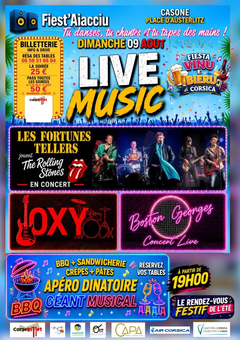 Live Music Fortune Tellers, Oxy & Boston Georges 