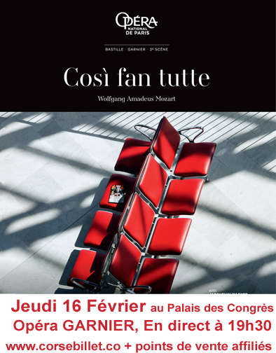 Opéra - Così fan tutte fevrier 2016
