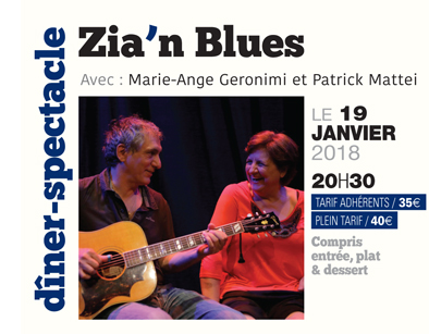 Scenina Diner Spectacle Zia’n Blues janvier 2018 Scenina Diner Spectacle Zia’n Blues janvier 2018