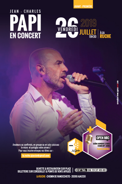 Jean Charles PAPI en concert Juillet 2019