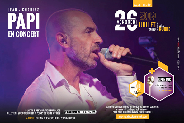Jean Charles PAPI en concert Juillet 2019