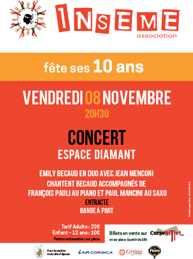 Bande à Part et leurs amis chantent pour INSEME Novembre 2019