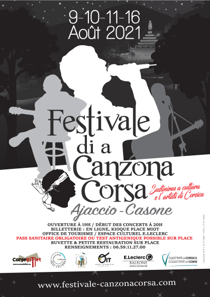 Festivale di a Canzona Corsa Soirée de clôture - Le 16 août Festivale di a Canzona Corsa Soirée de clôture - Le 16 août