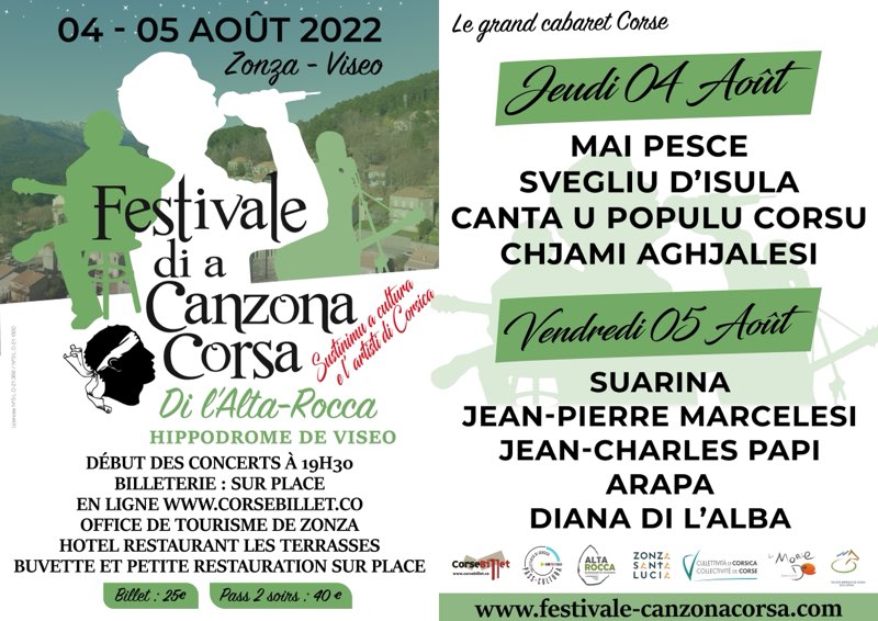 Festivale di a Canzona Corsa 2022 - ZONZA
