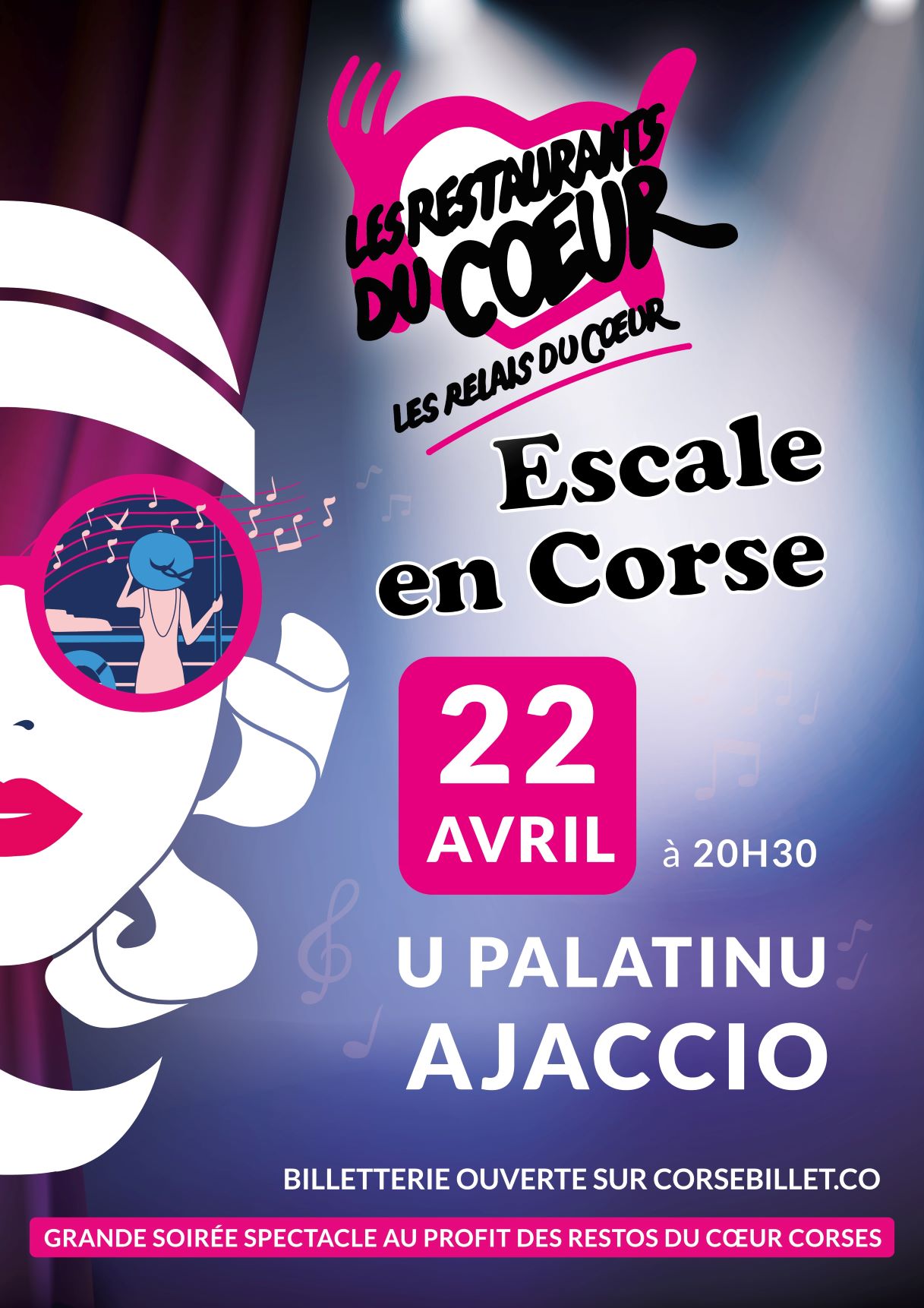 Le spectacle des Restos du Coeur - Escale en Corse
