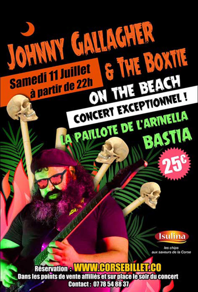JOHNNY GALLAGHER & THE BOXTIE Juillet 2015