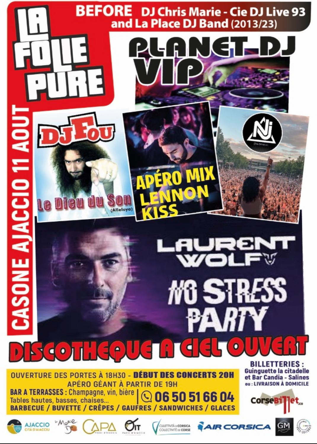 Soirée discothèque à ciel ouvert - AIACCIU