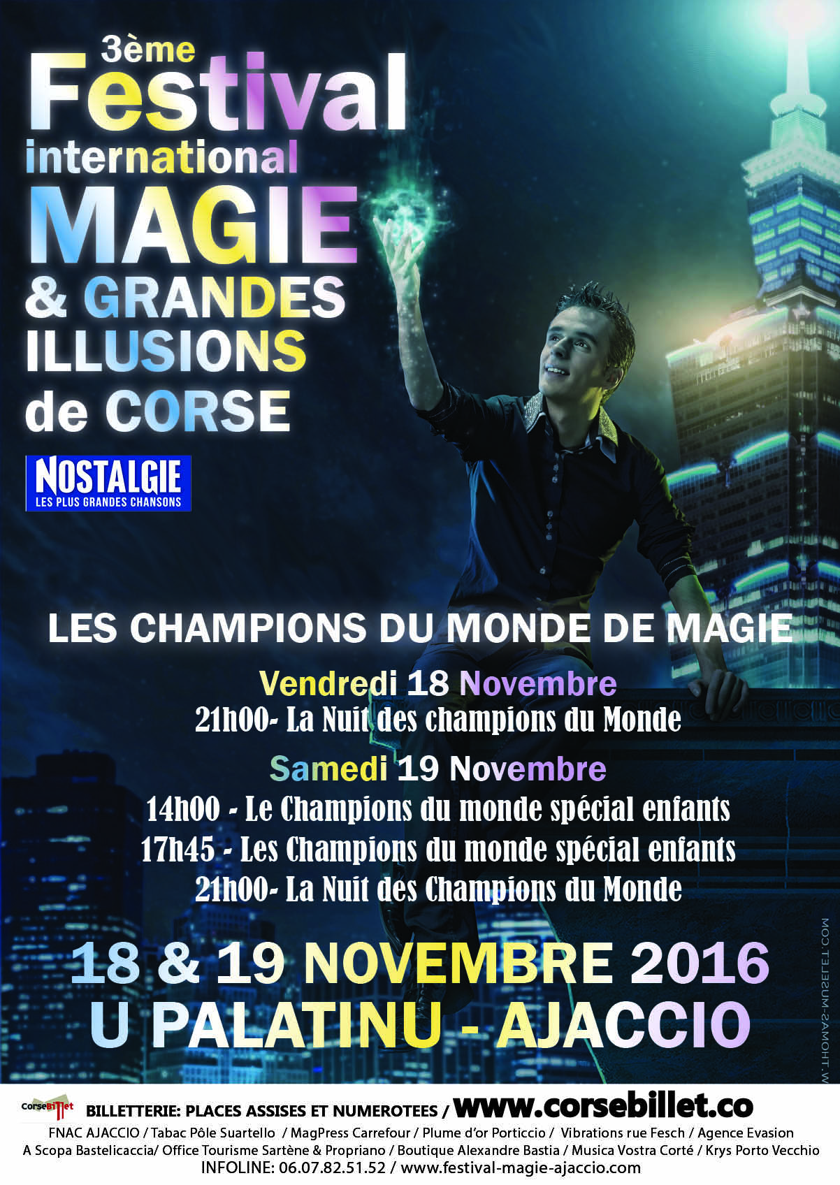 Festival de Magie d'AJACCIO 3° Edition NOVEMBRE 2016