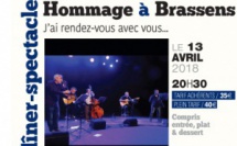 Scenina diner spectacle Hommage à Brassens juin 2018